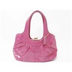 【現品限り】COACH（コーチ） ショルダーバッグ 12520 パテントレザー ピンク 【新品同様】
