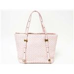 【現品限り】BOTTEGA VENETA（ボッテガヴェネタ） イントレチャート トートバッグ ラムスキン ピンク 162937 【新品同様】
