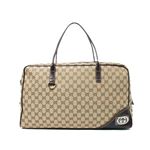 【現品限り】GUCCI（グッチ） ショルダーバッグ キャンバス カーフ ブラウン/ダークブラウン 169944 【中古SA】