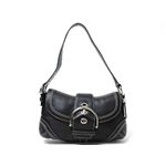 【現品限り】COACH（コーチ） ソーホー スモールショルダー カーフ ブラック 10316 【新品同様】