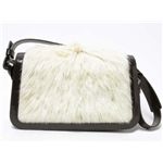 【現品限り】Celine（セリーヌ） ショルダーバッグ 付き カーフ ファー ブラウン/ホワイト 【中古AB】