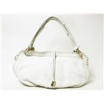 【現品限り】Celine（セリーヌ） ショルダーバッグ カーフ 白 158563 【中古B】