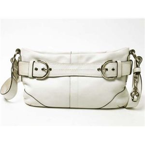 【現品限り】COACH（コーチ） ソフトダッフル ショルダーバッグ カーフ ホワイト 9412 【中古B】