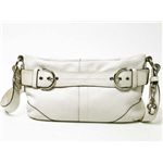 【現品限り】COACH（コーチ） ソフトダッフル ショルダーバッグ カーフ ホワイト 9412 【中古B】