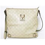 【現品限り】GUCCI（グッチ） シマ ショルダーバッグ カーフ アイボリー 131326 【中古AB】