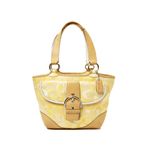 【現品限り】COACH（コーチ） ソーホー トートバッグ オプティック キャンバス カーフ イエロー 5619 【中古B】