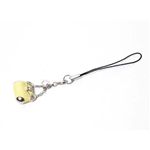【現品限り】Ferragamo（フェラガモ） バッグモチーフ 携帯ストラップ イエロー/シルバー 【中古A】