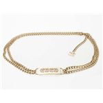 【現品限り】CHANEL（シャネル） チェーンベルト ココ ゴールド/ピンク 【中古A】