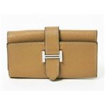 【現品限り】HERMES（エルメス） ベアン 4連キーケース シルバー金具 エプソン ナチュラル 刻印:K 【中古BC】