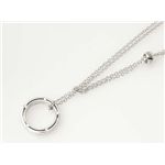 【現品限り】Damiani（ダミアーニ） Dサイド ネックレス WG ブラッドピット K18WG ダイヤ ホワイト 【中古A】