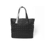 【現品限り】CHANEL（シャネル） トラベルライントートGM サイドベルト ナイロンキャンバス 黒/ブラック 【中古AB】