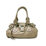 【現品限り】Chloe（クロエ） パディントン カーフ ベージュグレー 7SSA02 【中古AB】