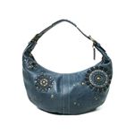 【現品限り】COACH（コーチ） ショルダーバッグ カーフ ブルー 【中古AB】