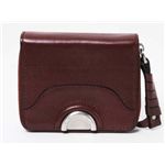 【現品限り】Celine（セリーヌ） ラウンドファスナー財布 カーフ ボルドー 【中古SA】
