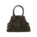 【現品限り】FENDI（フェンディ） ハンドバッグ ハラコ カーフ ブラウン 【中古AB】