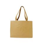 【現品限り】CHANEL（シャネル） トートバッグ キャビアスキン ベージュ 【中古B】