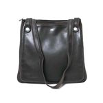 【現品限り】HERMES（エルメス） ショルダーバッグ キャンバス カーフ ブラウン/ブラック 刻印:I 【中古SA】