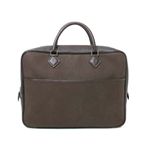 【現品限り】HERMES（エルメス） プリュムドッグ シルバー金具 フィヨルド キャンバス ブラウン 刻印:F 【中古AB】