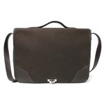 【現品限り】HERMES（エルメス） ヴィクトリア? ショルダー フィヨルド キャンバス マロン 刻印:H 【中古A】