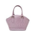 【現品限り】ハンドバッグ オーストリッチ パープル 【中古B】