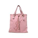 【現品限り】YVES SAINT LAURENT（イヴサンローラン） カハラトートMM キャンバス ピンク 121631 【中古B】