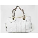【現品限り】Chloe（クロエ） エロイーズ ショルダーバッグ カーフ ホワイト/ベージュ 【中古SA】