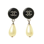  【現品限り】CHANEL（シャネル） ピアス ココ パール ラインストーン 【中古A】
