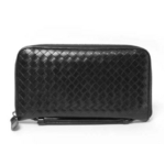  【現品限り】BOTTEGA VENETA（ボッテガヴェネタ） イントレチャート トラベルケース 黒 169730 【中古B】