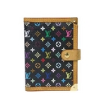 【現品限り】LOUIS VUITTON（ルイ ヴィトン） マルチカラー アジェンダPM ノワール R20895【中古AB】