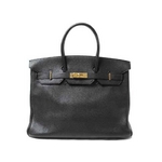 【現品限り】HERMES（エルメス） バーキン35 トゴ 黒 ブラック ゴールド金具【中古AB】