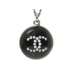 【現品限り】CHANEL(シャネル) ネックレス ボール ココ/カメリア ラインストーン 【中古SA】