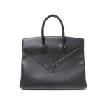 【現品限り】HERMES（エルメス） シャドー（シャドウ）バーキン35 エバーカーフ 黒 ブラック【中古AB】
