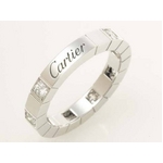 【現品限り】Cartier（カルティエ） ラニエールリング WG ハーフダイヤ #48 【中古SA】