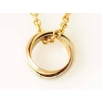 【現品限り】Cartier（カルティエ） トリニティネックレス スリーカラーゴールド 【中古A】