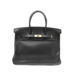 【現品限り】HERMES（エルメス） バーキン35 ヴォーグレネ 黒/ブラック ゴールド金具 【中古AB】