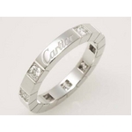 【現品限り】Cartier（カルティエ） ラニエールリング ハーフダイヤ WG #50 【中古SA】