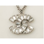【現品限り】CHANEL(シャネル) ネックレス ココ ラインストーン シルバー 06年 【中古AB】