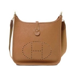 【現品限り】HERMES（エルメス） エブリンPM トゴ ゴールド ゴールド金具 【中古AB】