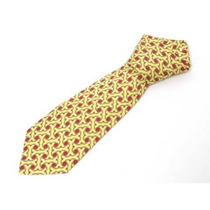 【現品限り】エルメス ネクタイ イエロー 【中古A】