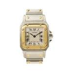 【現品限り】Cartier（カルティエ） サントスガルベSM クオーツ SS/YG 旧バックル 【中古A】