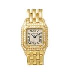 【現品限り】Cartier（カルティエ） ミニパンテール 2重ダイヤ YG 【中古SA】