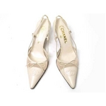 【現品限り】CHANEL（シャネル） サンダル ベージュ リボン 【中古A】