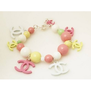 【現品限り】CHANEL(シャネル) ブレスレット プラ ボール/ココ マルチカラー【中古SA】