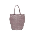 【現品限り】BOTTEGA VENETA（ボッテガヴェネタ） イントレチャート　バケツ型トートバッグ　ラベンダー　226344【中古AB】