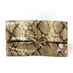 【現品限り】BOTTEGA VENETA（ボッテガヴェネタ） クラッチバッグ パイソン 【中古A】