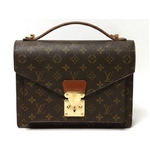 【現品限り】LOUIS VUITTON（ルイヴィトン） モノグラム モンソー M51185 ストラップ付き 【中古B】