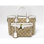 【現品限り】LOUIS VUITTON（ルイヴィトン） モノグラムサビア カバMM ブロン M93495 トートバッグ 【中古A】
