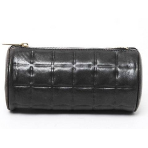 【現品限り】CHANEL（シャネル） シャネル チョコバー ポーチ 黒 ブラック 【中古B】