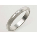 【現品限り】Cartier（カルティエ） カルティエ Pt950 リング 1Pダイヤ #47 【中古SA】