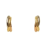 【現品限り】Cartier（カルティエ） カルティエ トリニティピアス スリーカラー 【中古A】